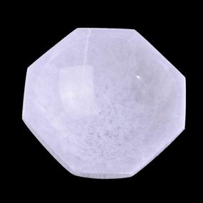 img 3 attached to Moroccan Octagon Selenite Charging Tray - AMOYSTONE 4-Inch Bowl For Crystal Cleansing And Energy Charging