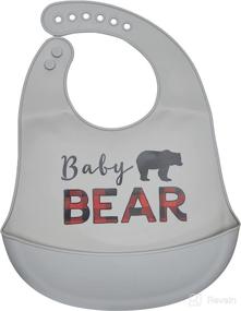 img 1 attached to 👶 Unisex Baby Silicone Bibs - Little Treasure