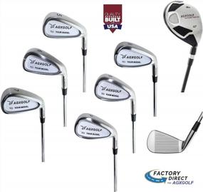 img 1 attached to Upgrade Your Game With AGXGOLF Men'S Tour TCI Irons Set - Includes Pitching Wedge And Bonus Sand Wedge In Stainless Steel