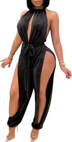 img 4 attached to IyMoo Jumpsuits: Stylish Clubwear and Fashionable Women's Clothing - Jumpsuits, Rompers & Overalls