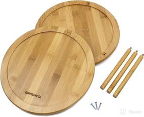 img 3 attached to 🔀 Organize your Kitchen and Bathroom with the Greenco Bamboo Lazy Susan Turntable Spice Rack