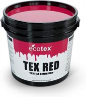 efficient screen printing with ecotex® tex-red emulsion (pint) - pre-sensitized photo emulsion for silk screens and fabric logo