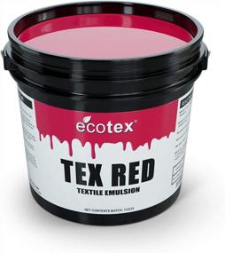 img 4 attached to Эффективная трафаретная печать с помощью Ecotex® Tex-Red Emulsion (Pint) - предварительно сенсибилизированная фотоэмульсия для трафаретной печати и ткани
