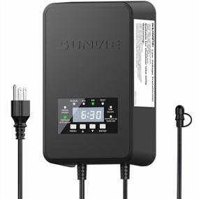 img 4 attached to Transform Your Outdoor Landscape Lighting: SUNVIE 120W Low Voltage Transformer With Timer And Photocell Sensor