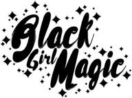 black girl magic sticker graphic - auto, wall, laptop, cell, truck sticker for windows, cars, trucks by la stickers логотип