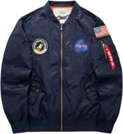 мужская куртка-бомбер с флагом сша ma-1 flight bomber jacket sandbank - легкая и стильная логотип