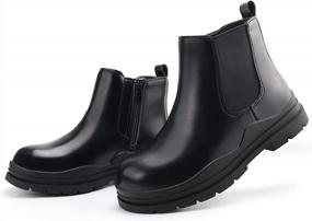 img 3 attached to Stylish And Practical Brooman Kids Chelsea Boots For Boys And Girls - Perfect Ankle Boots With Convenient Zipper Closure
