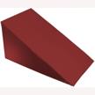burgundy foam wedge pillow with cover - fully assembled, 24” x 24” x 12” - moonrest logo