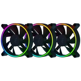 img 4 attached to Razer Kunai Hydraulic 120MM ARGB PC Fan: Quiet, Powerful ARGB Fans - PWM Fan Controller Support & Connect Up To 8 Fans - Powered By Razer Chroma RGB - 3 Fans