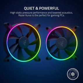 img 3 attached to Razer Kunai Hydraulic 120MM ARGB PC Fan: Quiet, Powerful ARGB Fans - PWM Fan Controller Support & Connect Up To 8 Fans - Powered By Razer Chroma RGB - 3 Fans