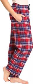 img 2 attached to Женские фланелевые пижамные штаны из 100% хлопка - EVERDREAM Sleepwear Длинные пижамные штаны