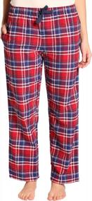 img 4 attached to Women'S 100% Cotton Flannel Pajama Pants - EVERDREAM Sleepwear Long PJ Bottoms