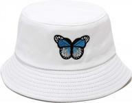 упаковываемая и складная шляпа-ведро с вышивкой для женщин и мужчин - идеальная солнцезащитная кепка для пляжа и улицы от umeepar логотип