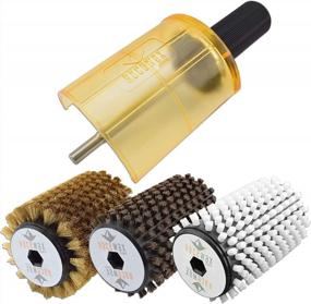 img 4 attached to RaceWax Ski Rotobrush Kit SnapOut Quick-Change Axle Plus All 3 Brushes