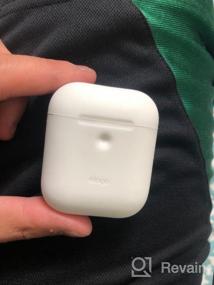 img 5 attached to Ultimate Protection For Your Apple AirPods 2 Wireless Charging Case With Elago'S Silicone Case - Front LED Visible And Anti-Slip Coating Inside [Patent Registered] In White