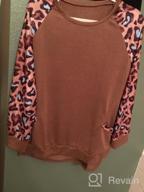 img 1 attached to Leopard Print Long Sleeve Tunic Tops For Women - Stylish Casual Sweatshirt With Pockets And Loose Fit review by Kevin Grizzle