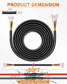img 3 attached to 3FT Low Voltage 3 Wire Cable Set With 16 Gauge Tinned Copper Cord - Ideal For Off Road LED Work Lighting, Automotive Play And Plug Extension Power Cord