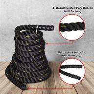 get in shape with zeny exercise battle rope - 1.5/2 inch diameter with various lengths for core strength and muscle training at home gym logo