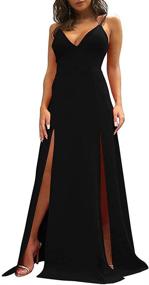 img 3 attached to 👗 Stunning Sleeveless Spaghetti Backless Cocktail Dresses for Women: TOB Clothing Collection