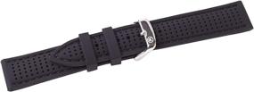 img 2 attached to 🕒 Durable W&amp;S 2-Piece Rubber Silicone Watch Strap for Long-lasting Performance