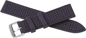 img 1 attached to 🕒 Durable W&amp;S 2-Piece Rubber Silicone Watch Strap for Long-lasting Performance