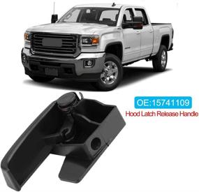 img 3 attached to 🔧 Hood Release Handle and Cable for Chevrolet Chevy GMC Cadillac C3500 C1500 K1500 Truck (1995-2007) - Interior Latch Pull