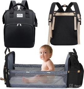 img 4 attached to Fengoo Diaper Bag Backpack with Baby Changing Station - Multifunctional Travel Backpack Diaper Bag for Maternity - Waterproof, Stylish, and Convenient