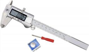 img 3 attached to Waterproof Metal Digital Caliper With Large LCD Screen And Dual Measuring Units - 0-6 Inches/0-150 Mm Measuring Range