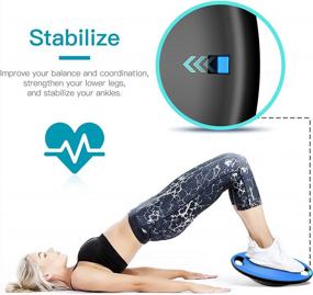 img 1 attached to EVERYMILE Balance Board With Handle For Core Trainer, Exercise Stability & Physical Therapy Workouts - Wobble Balance Board Portable Gym Trainer