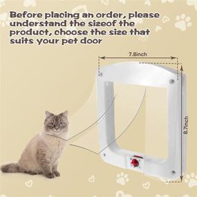 img 3 attached to 🏠 Transparent PVC Dog House Door Flaps 2-Pack - Easy to Install Pet Door Replacement for Indoor/Outdoor Use - Ideal for Peaked Roof Dog Houses - 7.8 x 8.7 inches