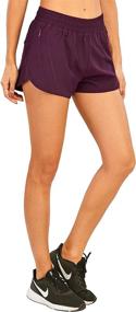 img 3 attached to Rocorose Workout Athletic Pockets Moisture Women's Clothing ~ Swimsuits & Cover Ups