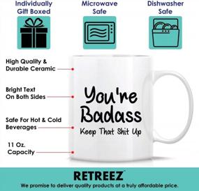 img 2 attached to Funny Mug - Motivate And Inspire With A 'You'Re Badass' Gift For Friends, Coworkers, Family!