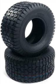 img 4 attached to Premium Tubeless Turf Tires For Lawn, Garden Mowers, And Golf Carts - Set Of 2 With 6PR