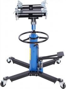img 4 attached to Efficiently Lift And Adjust Transmission With Honhill 2 Stage Telescopic Transmission Jack - 1100Lbs Capacity, Pedal Control, 360° Swivel Wheels And Hydraulic Lift
