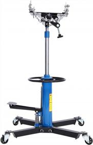 img 1 attached to Efficiently Lift And Adjust Transmission With Honhill 2 Stage Telescopic Transmission Jack - 1100Lbs Capacity, Pedal Control, 360° Swivel Wheels And Hydraulic Lift