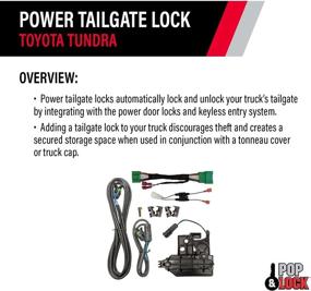 img 2 attached to 🔒 POP & LOCK Power Tailgate Lock for Toyota Tundra 2014-2021 (PL8547TUN) – Easy Installation with Plug & Play Harness