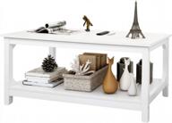 modern white coffee table with storage for stylish living room décor logo