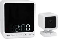 white wasserstein wyze cam v3 case with alarm clock design - ideal for discreet camera placement - compatible with wyze cam v3 (wyze camera not included) logo
