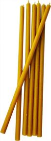 img 1 attached to Pure Beeswax Taper Candles – 100% Natural, Dripless, And Slow Burning For Home, Dinner, And Celebrations