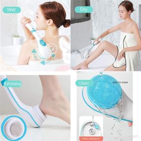 img 2 attached to Revitalize Your Skin with GOADAFOO Rechargeable Rotating Exfoliating Cleansing