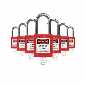 img 4 attached to Industrial Safety TRADESAFE Lockout Tagout Kit Refill - 7 Keyed Differently Red Safety Padlocks, 1 Key Per Lock, Guaranteed Lock Out Tag Out Security - Trustworthy Lockout Tagout Brand And Company