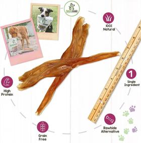 img 2 attached to Long-Lasting Natural Beef Tendon Chews For Aggressive Chewer Large Dogs - Nature Gnaws Premium Dental Sticks - Rawhide-Free, Tasty Chew Treat