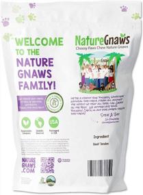 img 3 attached to Long-Lasting Natural Beef Tendon Chews For Aggressive Chewer Large Dogs - Nature Gnaws Premium Dental Sticks - Rawhide-Free, Tasty Chew Treat