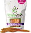 long-lasting natural beef tendon chews for aggressive chewer large dogs - nature gnaws premium dental sticks - rawhide-free, tasty chew treat logo
