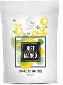img 4 attached to Mango Foaming Bath Sea Salt - 35 Oz (1000G) Bubble Bath Salts With Almond, Grape Seed Essential Oils, And Fruit Extracts For Relaxing Aromatherapy Bath Soak