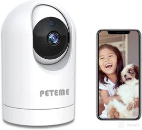 img 4 attached to 📹 Peteme Video Baby Monitor: HD Camera & Audio, Motion Detection, Night Vision, 2-Way Audio - Monitor Baby/Elder/Pet