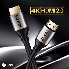 img 3 attached to Высокоскоростной кабель HDMI GearIT CL3 In-Wall: 50 футов / 15,2 м с поддержкой 4K 60 Гц, 3D, ARC, HDR и HDCP 2.2