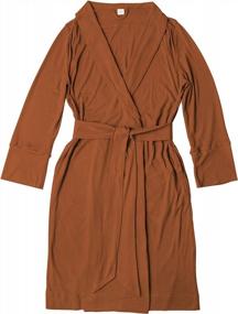 img 4 attached to Goumikids Viscose From Bamboo Organic Cotton Womens Robe