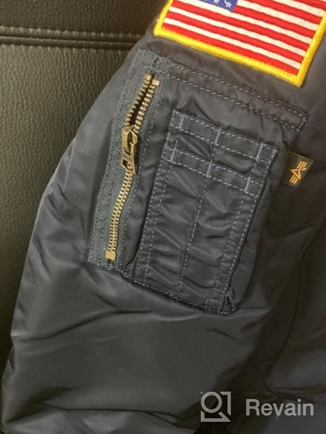 img 1 attached to Alpha Industries Bomber Jacket Replica review by Terrell Ciula