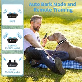 img 3 attached to 🐶 PaiPaitek Bark Collar with Remote - Automatic Bark and Training Combo: Beep, Vibration, Shock, Auto Bark Mode - Up to 3300ft Range Dog Shock Collar for Small, Large & Medium Dogs